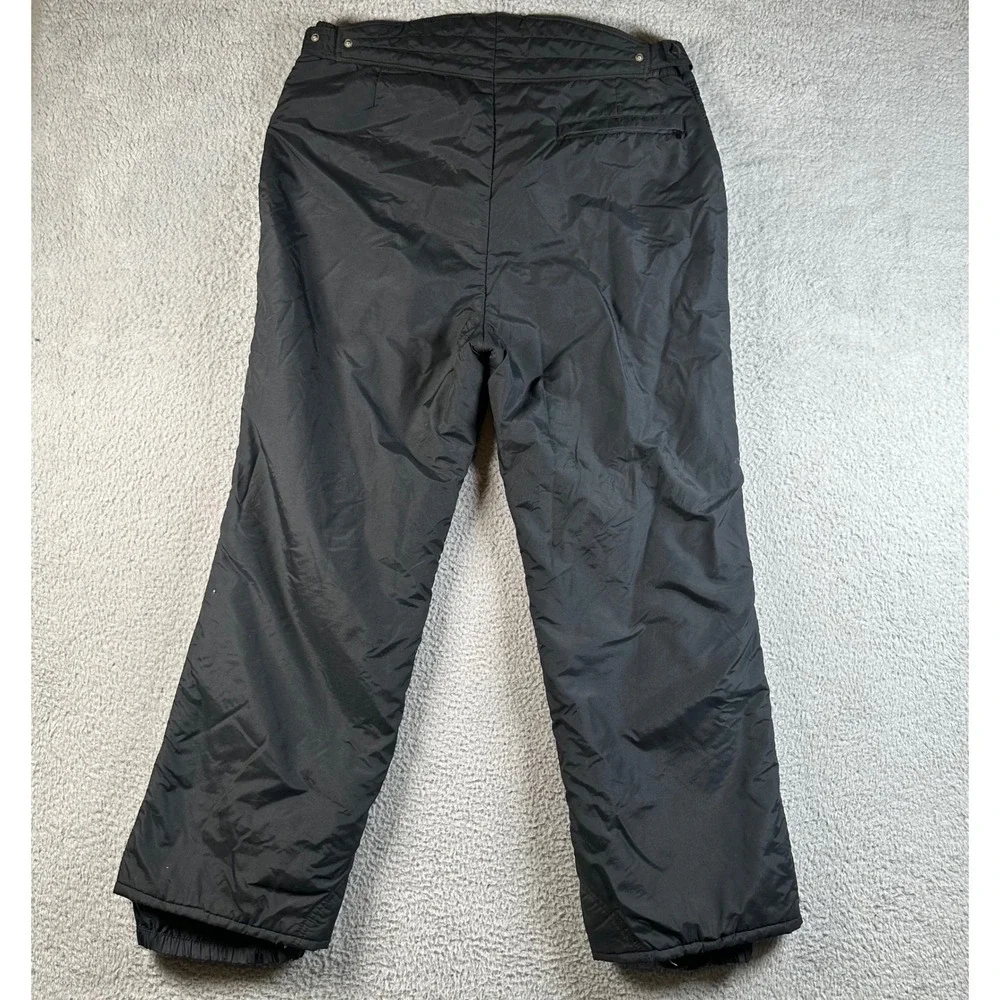 Vintage 90s Helly Hansen Europa Black Insulated Ski Snow Pants Mens XL Snowboard
